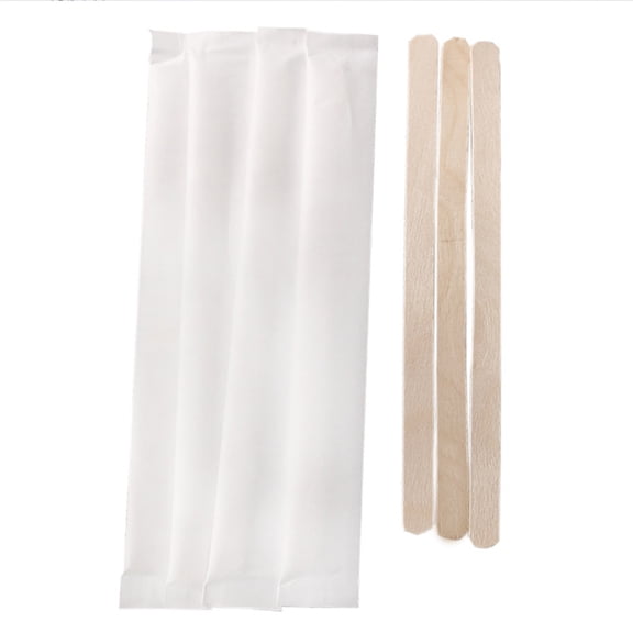 CuiLiyq 100 Pcs Wooden Coffee Stirrers, 5.5 Inch Disposable Stir Sticks, Individually Wrapped, for Mixing Cocktail, Chocolate, Tea, Milk, Hot or Cold Beverages