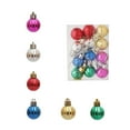 thumbnail image 1 of CuiLiyq 12 PCS Christmas Ball Ornaments, Bright Christmas Ornaments Shatterproof Glitter Colorful Xmas Baubles, Christmas Ornaments for Tree Home, 1 of 5