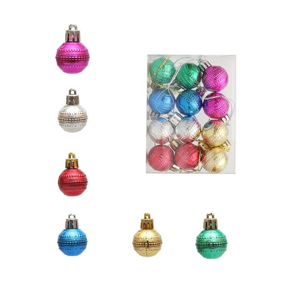CuiLiyq 12 PCS Christmas Ball Ornaments, Bright Christmas Ornaments Shatterproof Glitter Colorful Xmas Baubles, Christmas Ornaments for Tree Home