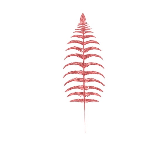 CuiLiyq 12 PCS Christmas Decoration Cuttings, 16.9 Inch Artificial Sparkling Fern Branches, for Home Holiday Wedding Party Decoration, Christmas Tree and Vase Filler (Red)