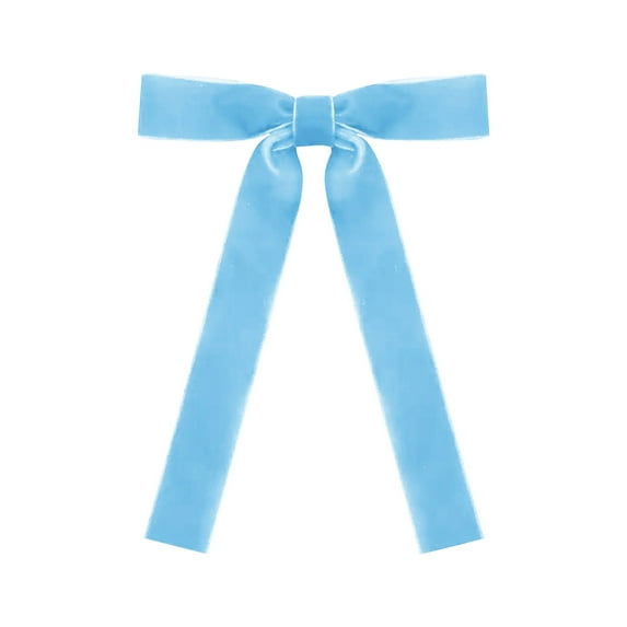 CuiLiyq 12 PCS Christmas Tree Bow Decoration, 7.1" x 5.1" Velvet Bow Hanging Decoration, For Holiday Indoor And Outdoor Party Supplies (Blue)