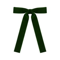 CuiLiyq 12 PCS Christmas Tree Bow Decoration, 7.1" x 5.1" Velvet Bow Hanging Decoration, For Holiday Indoor And Outdoor Party Supplies (Green)