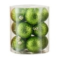 thumbnail image 1 of CuiLiyq 12 PCS Christmas Tree Decoration Ball Set, 0.78 Inch Sparkling Christmas Ball, Plastic Xmas Decorative Hanging Ornaments for Indoor Outdoor Home Holiday Wedding Party Decoration (Green), 1 of 6