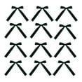 thumbnail image 1 of CuiLiyq 12 PCS Velvet Bowknot for Christmas Tree Decoration, 7" x 5" Christmas Bowknot for Candy Gift Packaging Decoration, for Home Holiday Wedding Party Fireplace Wreath Decoration (Green), 1 of 5