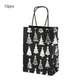 thumbnail image 1 of CuiLiyq 12 Pcs Christmas Black Gift Bags with Silver Bronzing, Christmas Wrapping Bags with Handles, Xmas Gift Bags for Holiday Party Favors and Decor Supplies (Christmas Tree), 1 of 6