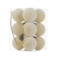 thumbnail image 1 of CuiLiyq 12 Pcs Velvet Christmas Balls, 1.57 Inch Flocked Christmas Tree Ornaments Plastic Balls Set, Xmas Decorative Hanging Ornaments Christmas Tree Decoration (White), 1 of 7
