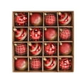 thumbnail image 1 of CuiLiyq 16 PCS Christmas Tree Decoration Ball Set, 2.36" Plastic Electroplated Shatterproof Christmas Ball, For Indoor Family Festivals Weddings Parties Fireplace Ornaments (Red), 1 of 2