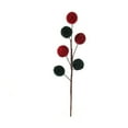 thumbnail image 1 of CuiLiyq 17.7 Inch Christmas Tree Picks, Velvet Christmas Ornaments Spheres Ball Pick Velvet Xmas Tree Branches Hanging Decoration Wreath Home office Party Ornament (Red, Green), 1 of 6