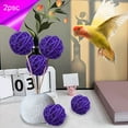 thumbnail image 1 of CuiLiyq 2 Pcs Wicker Rattan Balls, 2 Inch Rattan Decorative Balls Vase Fillers for Wedding Party Centerpiece Bowls Home Decoration, Purple, 1 of 6
