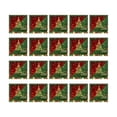 thumbnail image 1 of CuiLiyq 20 PCS Christmas Disposable Tableware, 6.5 Inch Disposable Tissue With Christmas Tree, for Winter Holiday Party Supplies, Birthday Decoration, Kitchen Table Decor, 1 of 6