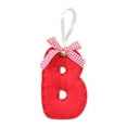 thumbnail image 1 of CuiLiyq 26 Initial Letter Christmas Ornaments, Personalized Christmas Initial Ornaments, Christmas Tree Hanging Decorations, Xmas Gifts Pendant (Cloth, B), 1 of 6