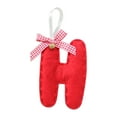 thumbnail image 1 of CuiLiyq 26 Initial Letter Christmas Ornaments, Personalized Christmas Initial Ornaments, Christmas Tree Hanging Decorations, Xmas Gifts Pendant (Cloth, H), 1 of 5