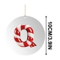 thumbnail image 1 of CuiLiyq 26 Letter Ornament Cane Candy Letter Ornament, Christmas Tree Pendant, Christmas Party Fireplace Family Hanging Decorations (Acrylic, Q), 1 of 5