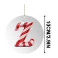 thumbnail image 1 of CuiLiyq 26 Letter Ornament Cane Candy Letter Ornament, Christmas Tree Pendant, Christmas Party Fireplace Family Hanging Decorations (Acrylic, Z), 1 of 5