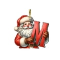 thumbnail image 1 of CuiLiyq 26 Letter Ornaments, Christmas Tree Decoration Personalized Santa Claus Initial Letter, for Christmas Tree DIY Craft Christmas Ornament (M), 1 of 2