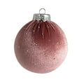 thumbnail image 1 of CuiLiyq 3.15" Velvet Christmas Balls, Shatterproof Xmas Bulbs Decorations Set, for Xmas Decorative Hanging Ornaments Christmas Tree Decoration (Watermelon Red), 1 of 6
