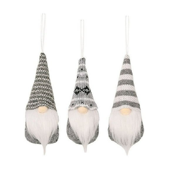 CuiLiyq 3 PCS Christmas Ornaments, Hanging Christmas Gnomes Ornaments, Plush Gnomes Santa Elf Hanging Christmas Tree Decorations, for Holiday Xmas Decorations Home Christmas Decor