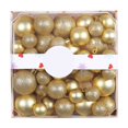 thumbnail image 1 of CuiLiyq 44 PCS Christmas Balls Tree Ornaments, Shatterproof Christmas Decorations Set, for Holiday Xmas Tree Decor (Gold), 1 of 5