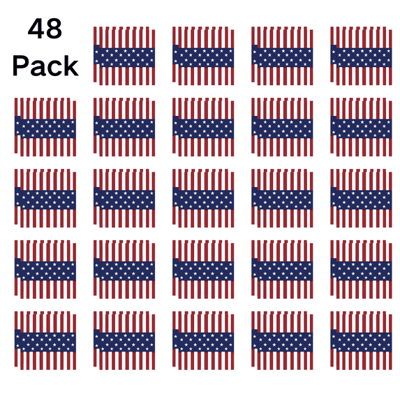 CuiLiyq 48 Pack American Flag Paper Napkins, Disposable Red White Blue Paper Napkins for 4th of July, Independence Day, Memorial Day Tableware Decorations