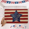 thumbnail image 1 of CuiLiyq 4th of July Patriotic Welcome Doormat, 23.6" x 15.7" America Stars Memorial Day Area Rug, Non-Slip Independence Day Floor Mat Switch Mat for Indoor Outdoor, 1 of 6