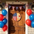 thumbnail image 1 of CuiLiyq 4th of July Wooden Welcome Door Hanger, Patriotic Memorial Day USA 250th Anniversary Sign for Front Porch Wall Entryway Home Decor, 1 of 6