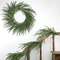 thumbnail image 1 of CuiLiyq 5.9 Ft Christmas Cedar Pine Garlands, Artificial Cedar Greenery Garland, for Table Mantle Wall Indoor Outdoor Christmas Decorations, 1 of 6