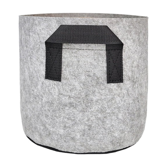 CuiLiyq 5 Gallon Grow Bags with Handles, Thickened Non Woven Fabric Grow Bag for Potato Vegetables, Breathable and Warm Fabric Pots for Outdoor Tomato Flowers Plants Gardening Supplies, Gray