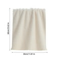 thumbnail image 1 of CuiLiyq 5 Pack Velvet Towel for Bathroom, Soft and Absorbent Household Gift Towel, Large Bath Lightweight Quick Dry Washcloths for Bathroom Home Decorative, 23.6" x 11.8", Beige White, 1 of 3