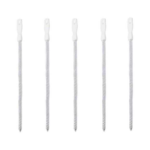 CuiLiyq 5 Pcs Sewer Drain Brush, Bendable Long Pipe Cleaners Flexible Cleaning Tool, Reusable Spiral Cleaning Brush for Tube, Kitchen, Pipes, Dishwasher, Drains (17.7 Inch)
