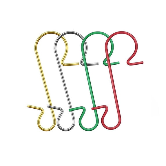 CuiLiyq 50 PCS Christmas S Hooks, Christmas Ornament Hooks for Storage Box Small Metal Wire Hooks for Hanging Xmas Tree Ornaments Festival Decorations(Multicolor)
