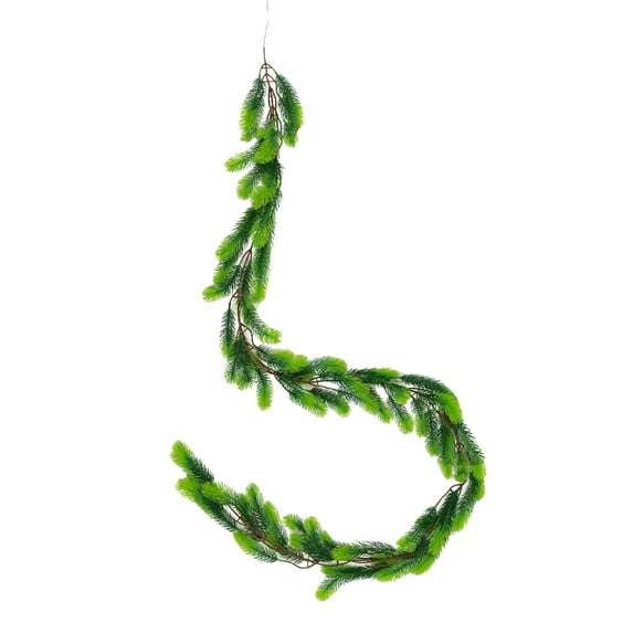 CuiLiyq 6.6 Ft Christmas Cedar Pine Garlands, Artificial Cedar Greenery Garland, for Table Mantle Wall Indoor Outdoor Christmas Decorations