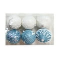 thumbnail image 1 of CuiLiyq 6 PCS Christmas Ball Ornaments Set, 3.2 Inch Large Shatterproof Pastic Christmas Tree Decorations Hanging Ornaments, for Home Holiday Party Decor (Blue), 1 of 6