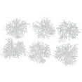thumbnail image 1 of CuiLiyq 6 PCS Silver Glitter Snowflake Ornaments, Plastic Christmas Glitter Snowflake Winter Wonderland Christmas Tree Decorations, 1 of 3