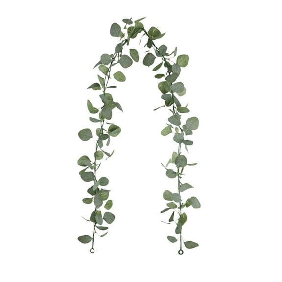CuiLiyq 69.7" Artificial Eucalyptus Garland, Faux Greenery Garland Hanging Fake Silver Dollar Eucalyptus Leaves Vines, for Wedding Backdrop Table Wall Party Home Decor