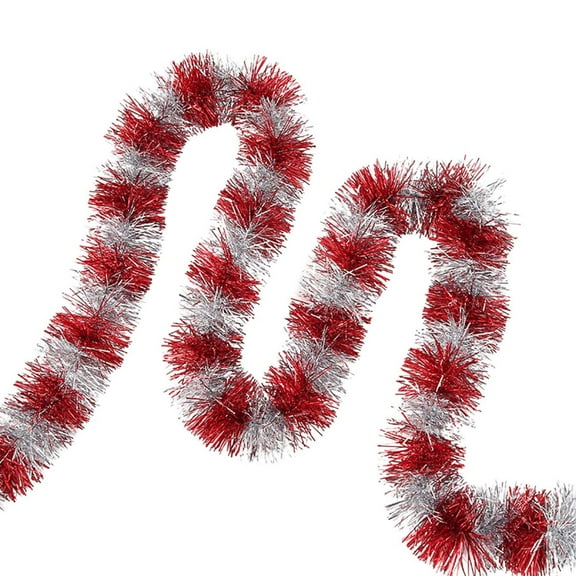 CuiLiyq 78.7 Inch Christmas Tinsel Garland, Xmas Tree Decorations Metallic Twist, for Christmas Tree Holiday Birthday Party Decorations