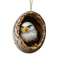 thumbnail image 1 of CuiLiyq Animal Christmas Ornament, Eagle Ornaments for Christmas Tree, 2D Acrylic forest Animal Hanging Ornaments for Christmas Tree Holiday Party Gifts Decoration (Eagle), 1 of 8