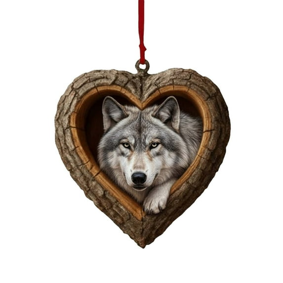 CuiLiyq Animals Christmas Ornaments, 2D Acrylic Forest Animal Christmas Pendant for Holiday Party Decor, Xmas Ornaments Forest Animals Tree Hanging Decoration Gift for Animal Lovers (J)