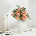 thumbnail image 1 of CuiLiyq Artificial Chrysanthemums Flowers Ball Flower, 1 Bundle 11.4" Fake Mums Flowers Coral Color Silk Flowers, for Home Office Coffee House Parties and Wedding Table Centerpiece (Coral Color), 1 of 6