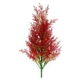 thumbnail image 1 of CuiLiyq Artificial Ferns Shrubs, 17.7 Inch Faux Plastic Plants Fern Leaves, for Grass Wedding Home Garden Office Centerpieces Arrangements Decoration (Red), 1 of 6