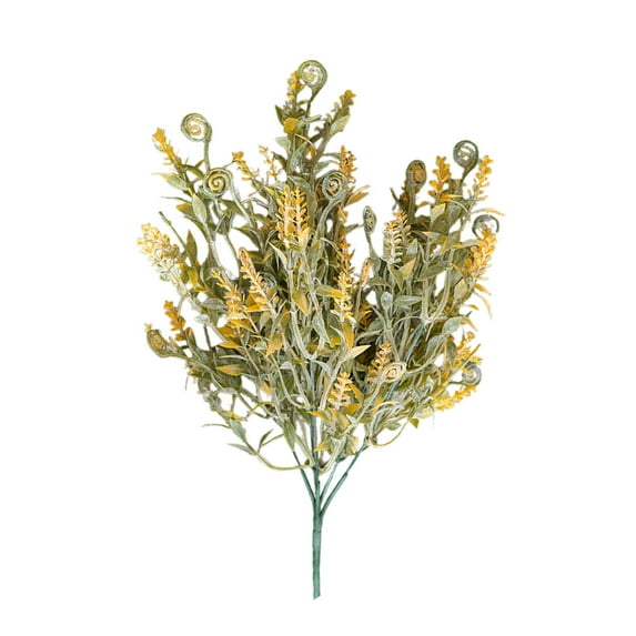 CuiLiyq Artificial Flower for Home Decoration, 14.3 Inch Greenery Spring Flower Picks for Vase Bouquets Floral Arrangement Farmhouse Wedding Dining Table Fireplace Decor (Yellow)