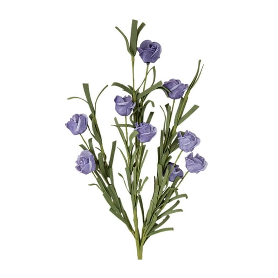 CuiLiyq Artificial Flower for Home Decoration, 18.5 Inch Greenery Spring Flower Picks for Vase Bouquets Floral Arrangement Farmhouse Wedding Dining Table Fireplace Decor (Purple)