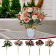 thumbnail image 1 of CuiLiyq Artificial Peony Flower Stems, Faux Silk Mini Ranunculus Bulk Fake Wedding Filler Flowers for DIY Cream Bouquets, Centerpieces, Bridal Shower Decorations and Arrangements (E), 1 of 7