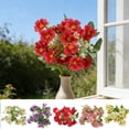 thumbnail image 1 of CuiLiyq Artificial Silk Flowers, Red Faux Bouquet Florals Arrangements Decor for Farmhouse Home Boho Wedding Table Centerpiece, Fake Plastic Flower Bulk for Vase Decoration (Red), 1 of 6