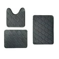 thumbnail image 1 of CuiLiyq Bathroom Rugs Mat Set 3 Piece Dark Gray, Memory Foam Bath Mats Sets, Non Slip Water Absorbent Washable Bath Rugs for Sink, Toilet and Bedroom Floor (Dark Gray), 1 of 6