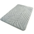 thumbnail image 1 of CuiLiyq Bathroom Rugs Mat, Square Memory Cotton Bathroom Mat, Non Slip Water Absorbent Washable Bath Rugs for Sink, Toilet and Bedroom Floor, 23.6" x 15.7", Gray, 1 of 8