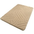 thumbnail image 1 of CuiLiyq Bathroom Rugs Mat, Square Memory Cotton Bathroom Mat, Non Slip Water Absorbent Washable Bath Rugs for Sink, Toilet and Bedroom Floor, 23.6" x 15.7", Khaki, 1 of 8