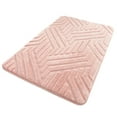 thumbnail image 1 of CuiLiyq Bathroom Rugs Mat, Square Memory Cotton Bathroom Mat, Non Slip Water Absorbent Washable Bath Rugs for Sink, Toilet and Bedroom Floor, 23.6" x 15.7", Pink, 1 of 8