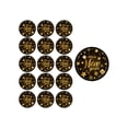 thumbnail image 1 of CuiLiyq Black and Gold Party Tableware Set, 16 Pcs 7" Disposable Paper Plates, for Dessert Dinner Dinnerware Party Supplies Set Gift Serve (7 Inch Plates), 1 of 6