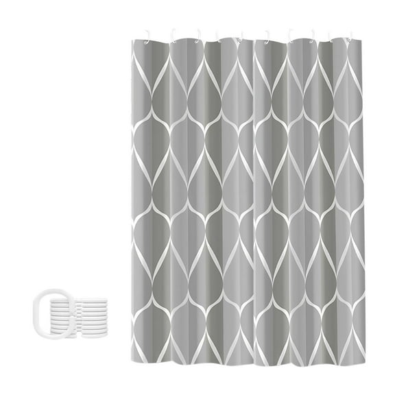 CuiLiyq Black White Grid Shower Curtain Liner for Bathroom, 78.7" x 70.8" Thicken Canvas Fabric Shower Curtains with Grommet and Hooks, Water Resistant Multipurpose Shower Curtain for Home Use (A)