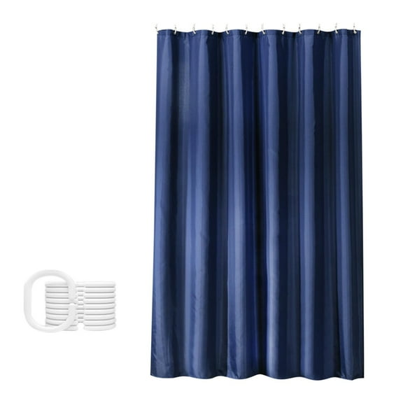 CuiLiyq Blue Shower Curtain Liner for Bathroom, 78.7" x 70.8" Thicken Canvas Fabric Shower Curtains with Grommet and Hooks, Water Resistant Multipurpose Shower Curtain for Home Use